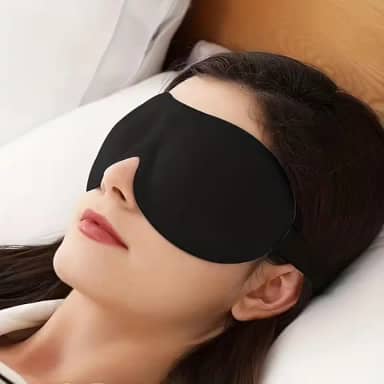 D Máscara de dormir de ioga para viagens - poliéster confortável e respirável, design sem narinas, ideal para meditação, relaxamento e presentes para o dia da mulher, dia das mães, dia dos namorados