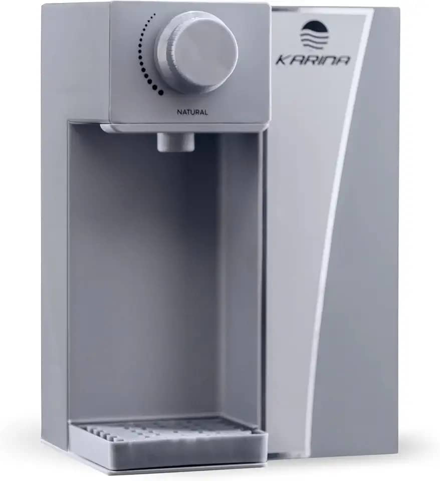 PURIFICADOR DE AGUA NATURAL CINZA, COMPLETO PARA USO