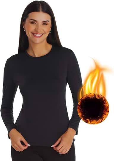 Blusa Segunda Pele Feminina Termica Flanelada Pelucia Manga Longa