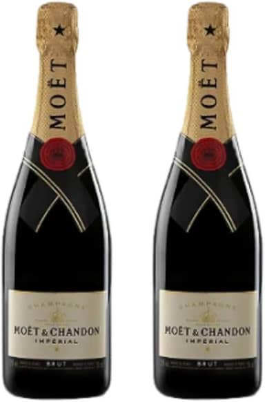 KIT 02 MOET HENNESSY CHANDON IMPÉRIAL CHAMPAGNE BRANCO FRANCÊS CHARDONNAY 750ML