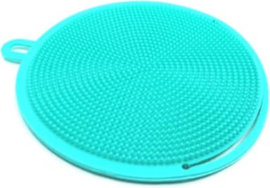 Esponja De Borracha para Limpar Air Fryer E Formas Anti Risco - Cor: Verde água