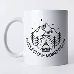 Caneca colecione momentos - xícara de porcelana para quem ama viajar