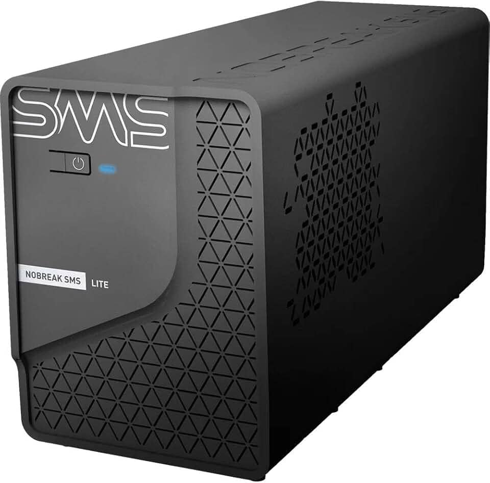 SMS - NOBREAK LITE 600 - POTÊNCIA 600VA | 300W - BIVOLT ENT.: 115/ 220V | SAÍDA: 115V - 4 TOMADAS - SENOIDAL P/APROX. - LINE INTERACTIVE - PN 29202