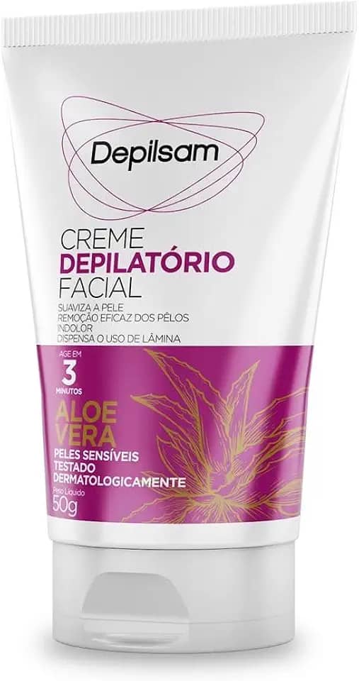 CREME DEPILATORIO FACIAL 50G ALOE VERA - CX12, Depilsam