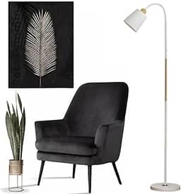 Luminária Abajur De Chão Pedestal Articulada Flexível 1,60m Escritório Estilo Clássica Iluminação Direcionável, Design Sofisticado e Máximo Conforto Visual (Branco Claro)