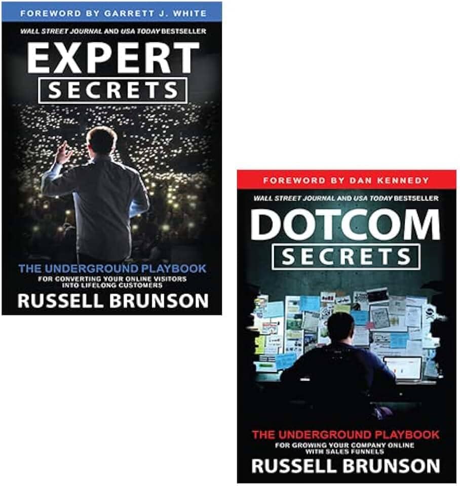 Russell Brunson 2 Books Collection Set (Expert Secrets, Dotcom Secrets)
