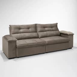 Sofá 3 Lugares Reclinável e Retrátil Bel Veludo 2,00m LIMOV