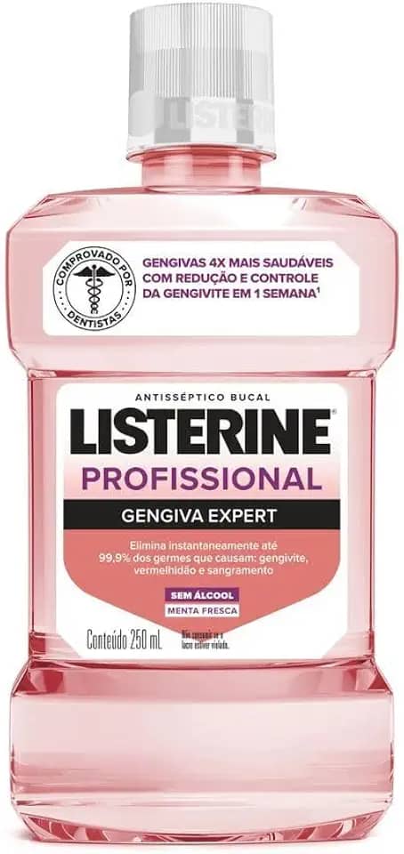 Listerine Enxaguante Bucal Profissional Gengiva Expert, 250ml