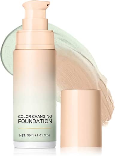 Base de mudança de cor, creme CC hidratante de correção de cor com centella, corretor de cor verde, leve, não oleoso, maquiagem que muda de cor de base (30 ml)