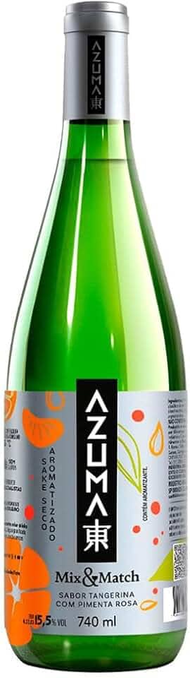 Saquê Azuma Mix & Match Tangerina com Pimenta Rosa 740ml