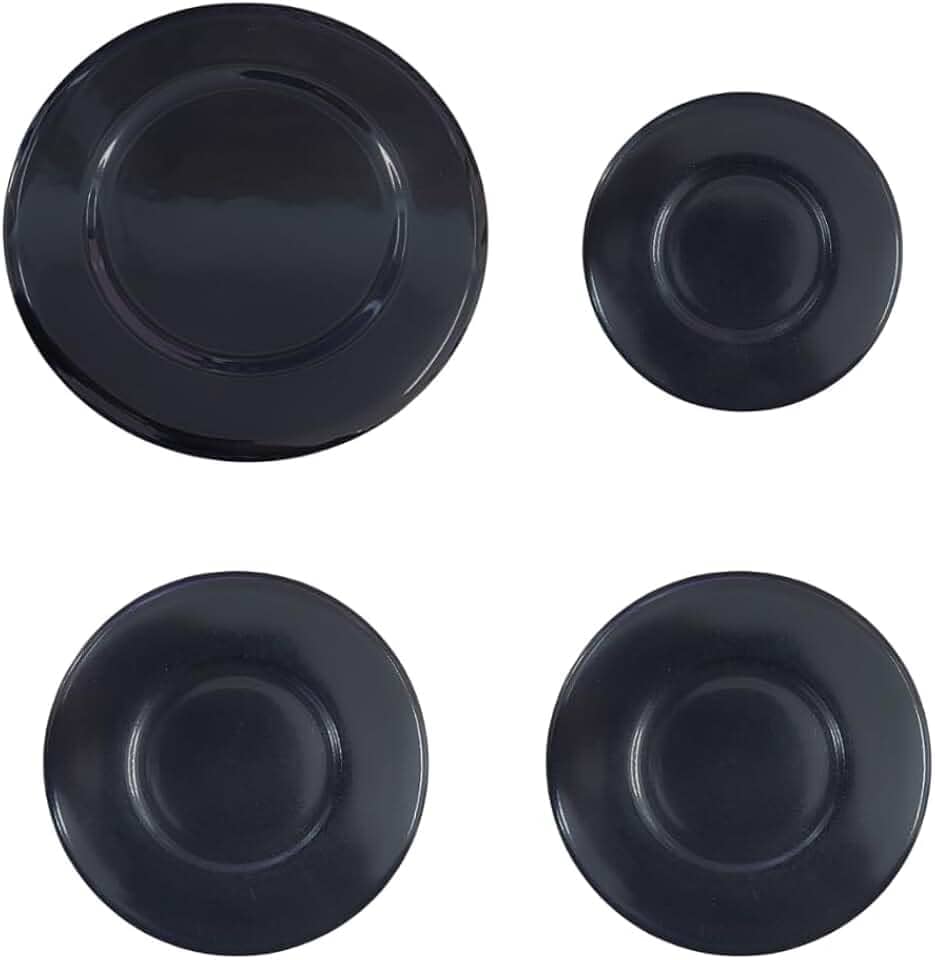 Kit 4 Espalhador Para Fogão Cooktop 4 Bocas 10cm 8,5cm 7,5cm