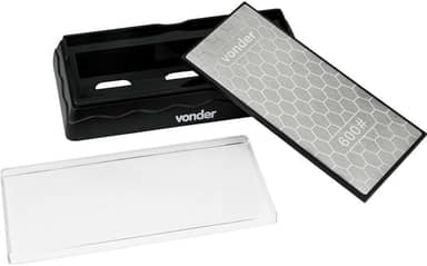 Vonder, Pedra Para Afiar Diamantada, Base De 7", Dupla Face, G 600/1200.