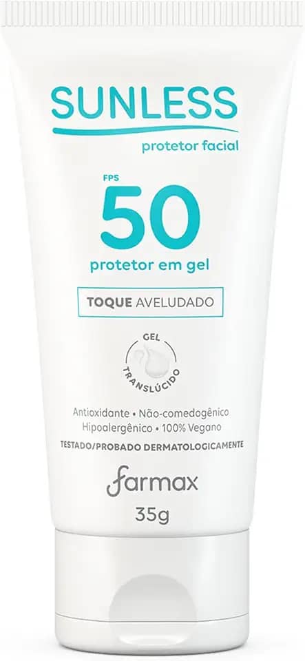 Sunless Protetor Facial Translúcido Fps50 Sunless 35G