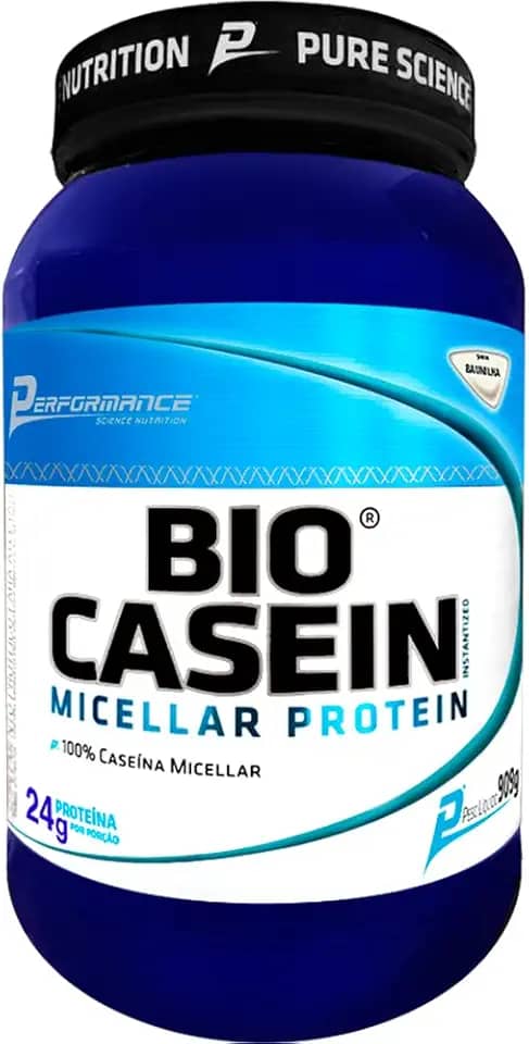 Caseína Micelar em pó Bio Casein 909g - Performance Nutrition (Baunilha)