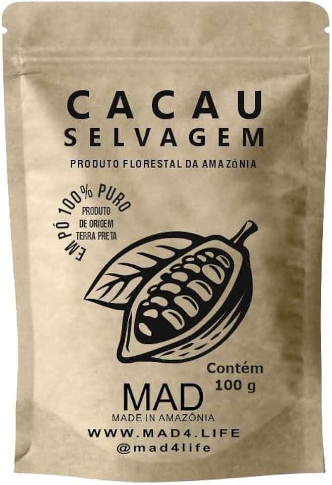 CACAU SELVAGEM DA AMAZí NIA MAD 100G