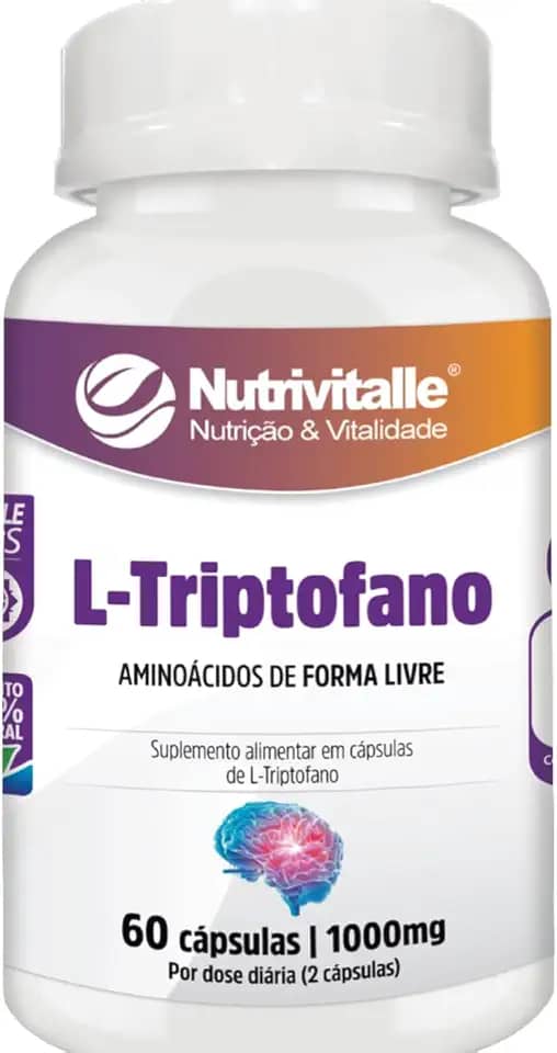 L Triptofano 1000mg 60 Cápsulas Nutrivitalle