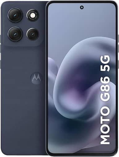 Smartphone Motorola Moto g86 5G - 256GB 24GB (8GB RAM+16GB Ram Boost) Tela 1.5K pOLED, 50MP Sony camera OIS Moto AI, videos em 4K, IP68 + IP69 - Grafite