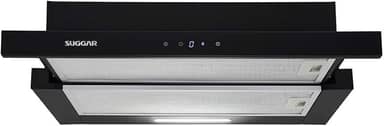 SUGGAR DEPURADOR DE AR SLIM TOUCH DE EMBUTIR 80CM PRETO 220V DE82THPT