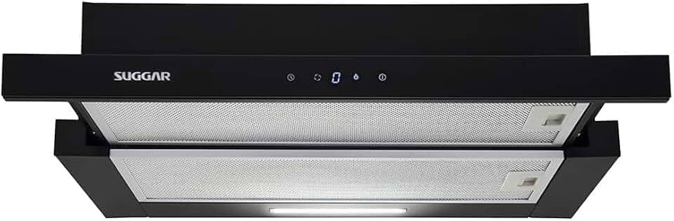 SUGGAR DEPURADOR DE AR SLIM TOUCH DE EMBUTIR 80CM PRETO 220V DE82THPT
