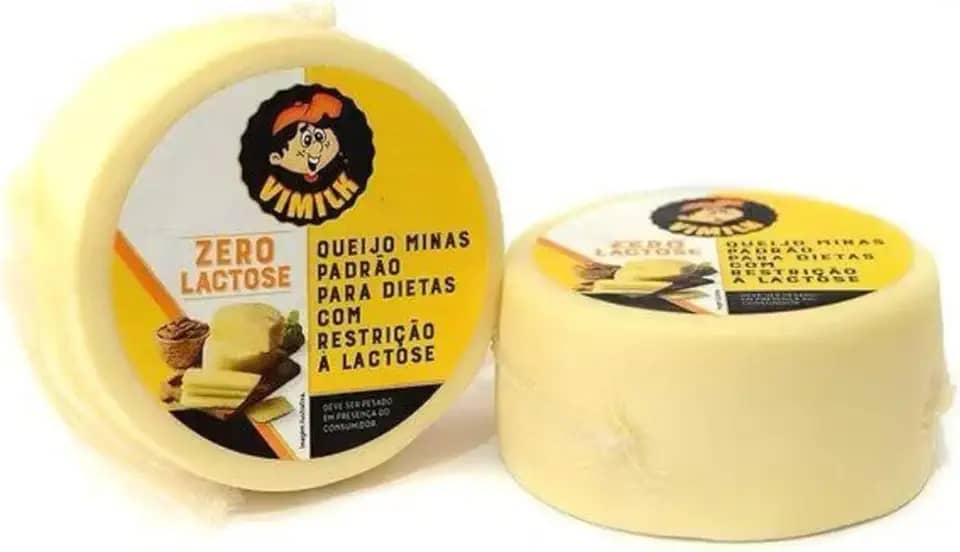 Queijo Minas Padrão Zero Lactose Vimilk 500g - Sabor Tradicional, Ideal para Intolerantes, Rico em Proteínas, Cremoso e Saudável, Selo S.I.F., Embalagem Segura, Produto Nacional.
