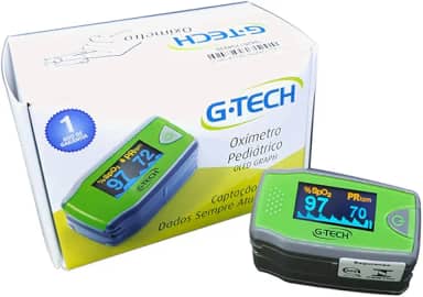 Oxímetro De Dedo infantil Profissional Alto Contraste e Fácil Leitura G-Tech