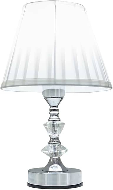 Abajur de Mesa Cristal Cupula Abajur Para Quarto 3 Níveis de Intensidade Toque na Base (220)