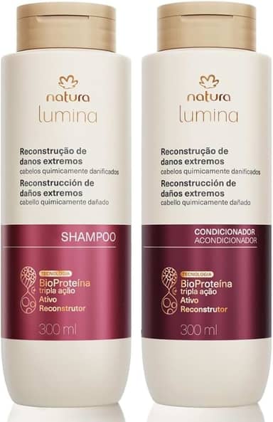 Kit Shampoo e Condicionador Reconstrução de Danos Extremos(Quimicamente Danificados)