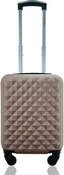 Mala Rígida Fibra com Rodinhas 360° Rose Gold