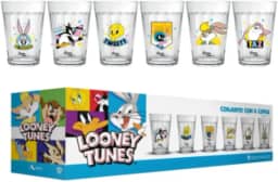 Kit 6 Copos Americanos Looney Tunes 190ML com Caixa
