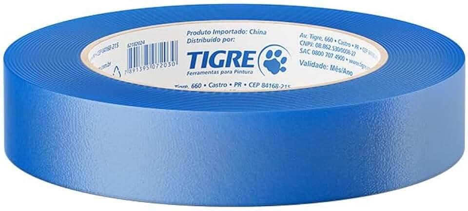 Fita crepe 24mm X 50M AZUL - TIGRE (62182024)