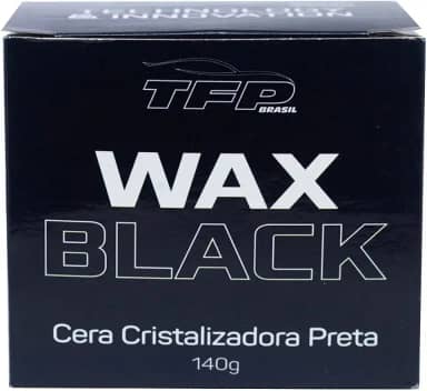 Cera Automotiva Cristalizadora Wax Black 140g - TFP
