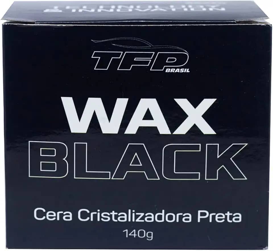 Cera Automotiva Cristalizadora Wax Black 140g - TFP