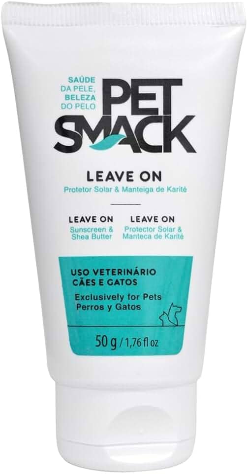 Protetor Solar Para Cães E Gatos Leave on 50g Pet Smack