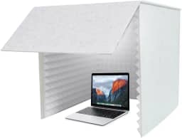 Morimoe Cabine de gravação dobrável com espuma de alta densidade, pequeno estúdio de gravação de música para estúdio doméstico, escudo de gravação, à prova de som para gravação, trabalho, transmissão