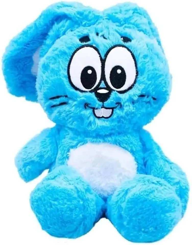 Sansão Coelho Premium, Pelúcia Azul Antialérgica, 49cm, Muito Fofo, Personagem da Mônica