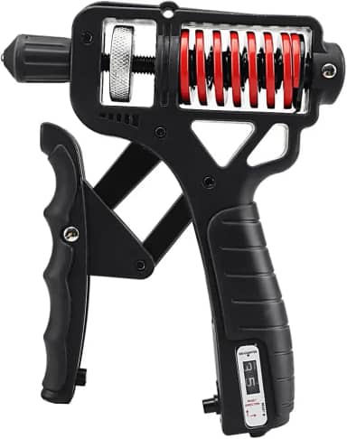 Hand Grip, Hand Grip Fortalecedor de Mão com Contador 5-165kg Aiker, AjustáVel Handgrip, Contagem de 0-99 Grip com Mola Dupla, Fortalecedor de Mão, Antebraço