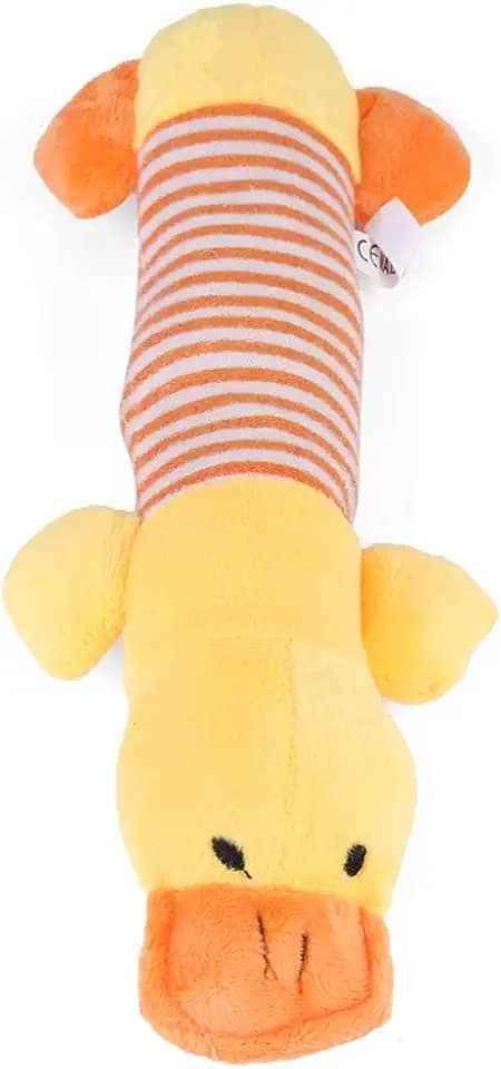 TOPINCN Brinquedo estridente para animais de estimação, brinquedo de pelúcia com som de pelúcia, brinquedo de limpeza de dentes, brinquedo interativo de morder cachorro gato mensagem