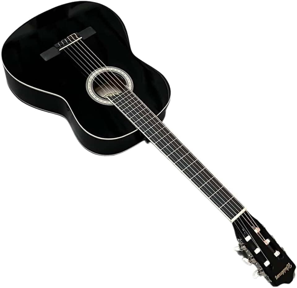 Violão acústico clássico para iniciantes 6 cordas nylon Waldman WN-18 BK - Cor: Preto