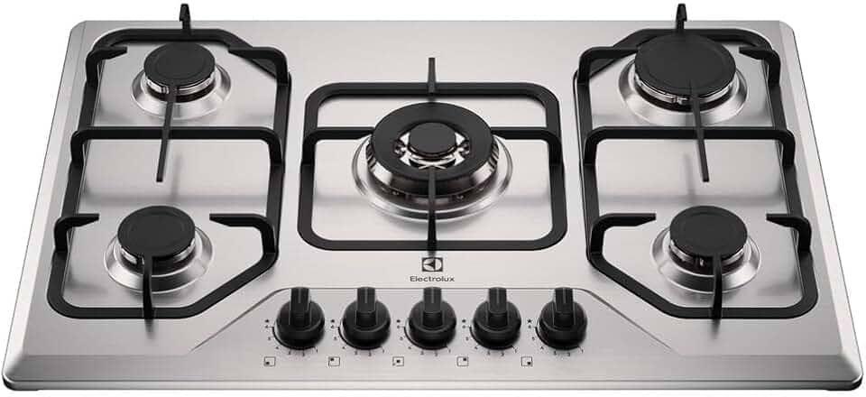 Electrolux Cooktop 5 Bocas a Gás Electrolux Inox Experience Multi Chama e Grade Ferro Fundido (KE5XC) Bivolt