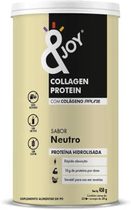 Colágeno Hidrolisado Enjoy Collagen Protein - Sabor Neutro - com Colágeno PPURE 450 G