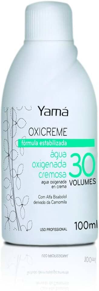 YAMA Água Oxigenada Cremosa 30V, Branco, 100 ml