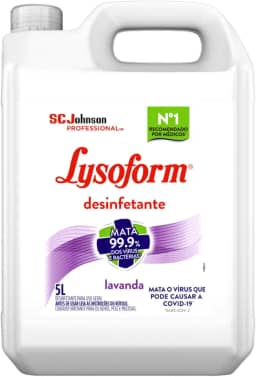 Lysoform Lavanda, Desinfetante Líquido, Limpeza Casa, 5L
