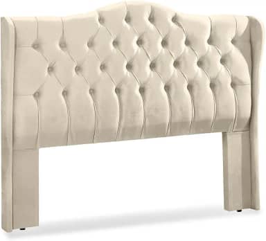 Cabeceira Capitonê 195cm Para Cama King Fixação Box - LH Móveis (Pavia Areia)