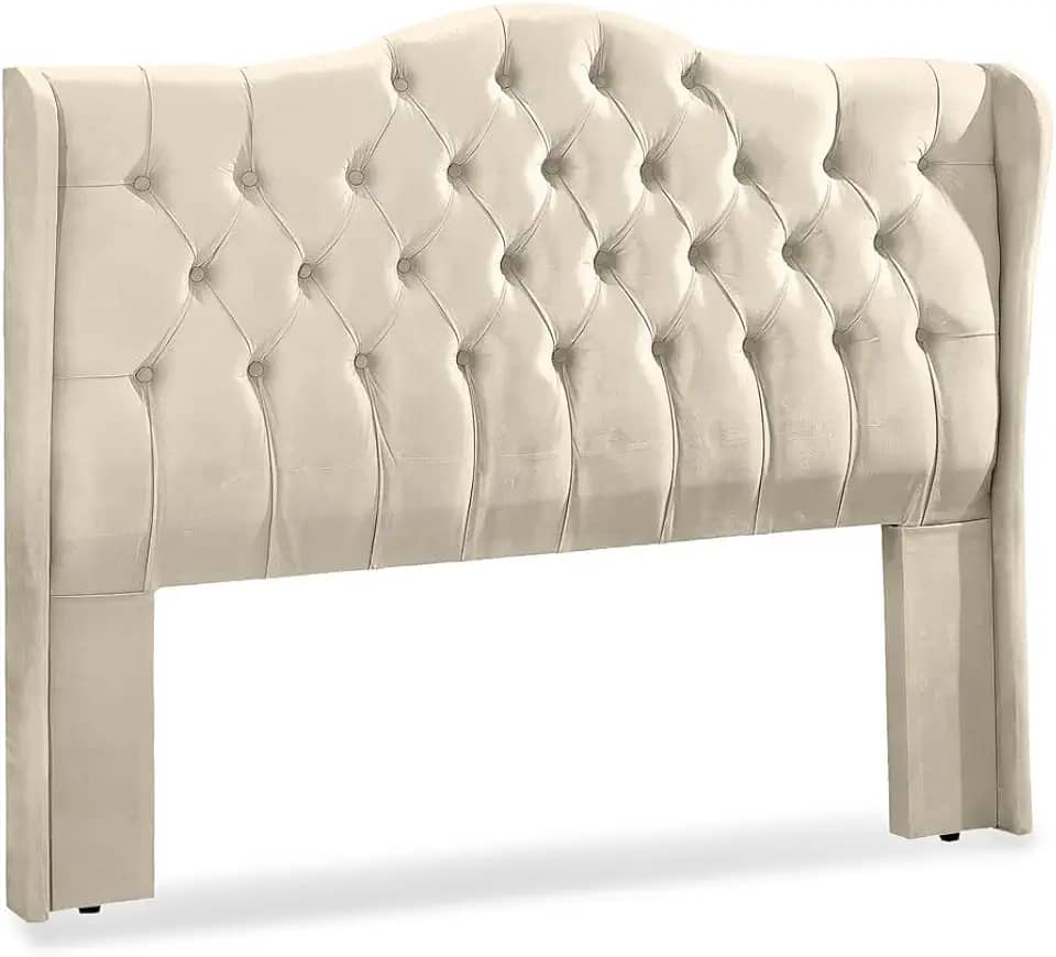 Cabeceira Capitonê 195cm Para Cama King Fixação Box - LH Móveis (Pavia Areia)