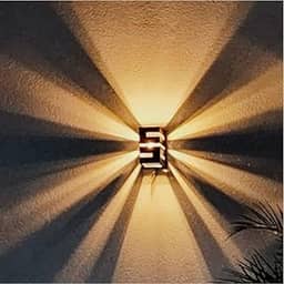 1 Arandela Externa e Interna Preta + Lâmpada