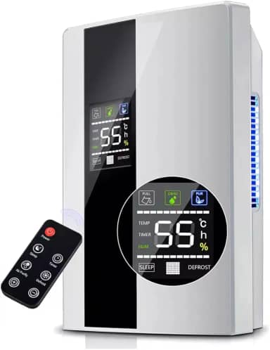 Yesop Desumidificador De Ar Ambiente Eletrico Antimofo 2000ml Portátil E Bivolt 110/220v Operação Controle Remota