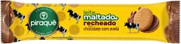 Biscoito Leite Maltado Recheio Chocolate com Avelã Piraquê Pacote 85g