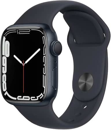 Apple Watch Series 7 (GPS), Caixa em alumínio meia-noite de 41 mm com Pulseira esportiva meia-noite
