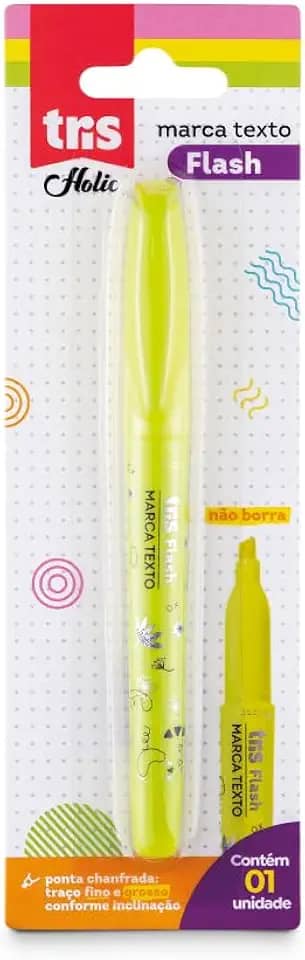 Marcador, Tris, 7897476681061, Amarelo