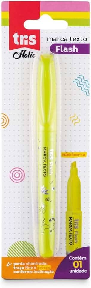 Marcador, Tris, 7897476681061, Amarelo